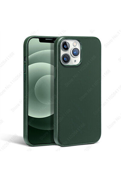 Choice جرابات جلدية متحركة أصلية رسمية باللون الأخضر سيكويا لهاتف iPhone 15 P...