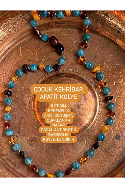 STORE ZARMAN Sertifikalı Çocuk Kehribar Kolye