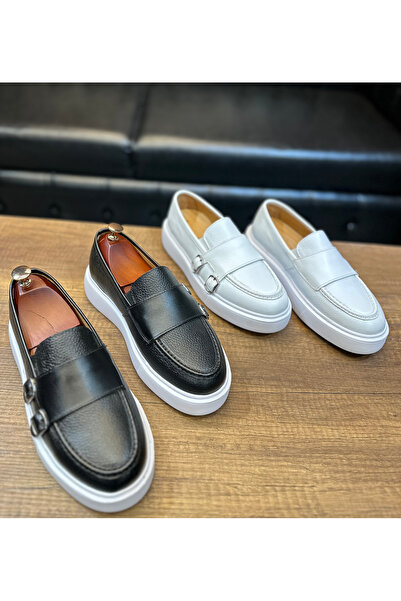 Avni Ceylan Παπούτσια μπαλαρίνας casual με λεπτομέρεια από γνήσιο δέρμα και α...