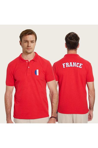 SARI ΓΑΛΛΙΑ ΓΑΛΛΙΑ POLO ΓΙΑΚΑ 100% ΒΑΜΒΑΚΙ TSHIRT