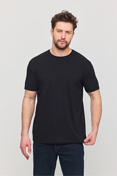 a02teks Pánsky 100 % bavlna Slim Fit Slim Fit Crew Crew Krátky rukáv