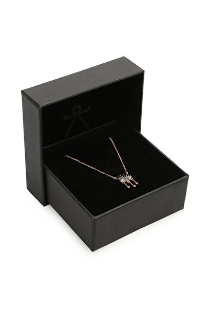 BEE GODDESS Göz Mavi Pırlanta Gümüş Kolye