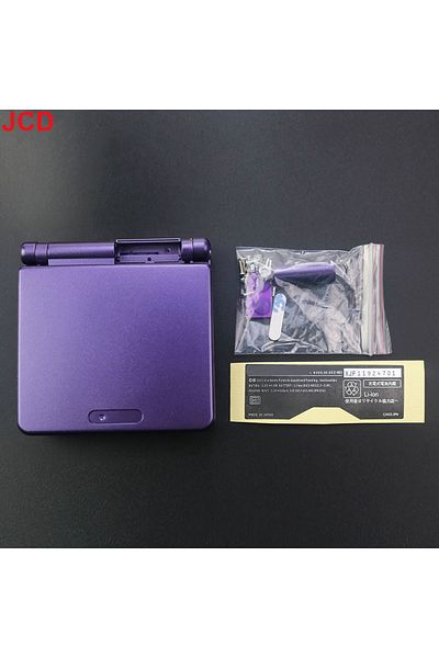 JCD Purple Full Housing Shell Replacement For Gba Sp Game Console Protection Case Cover With Buttons