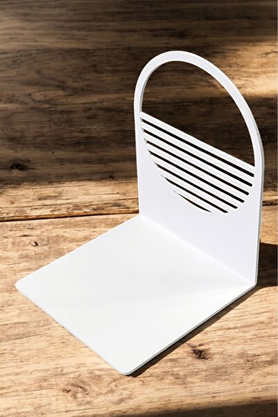 Raffa Metal Kitap Tutucu Bookend Minimalist Modern Tasarım Dekoratif Kitaplık...