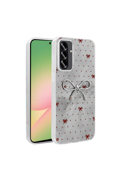 Techaks Galaxy A26 Case with Camera Protection Figured Ponti Flexible Silicon...