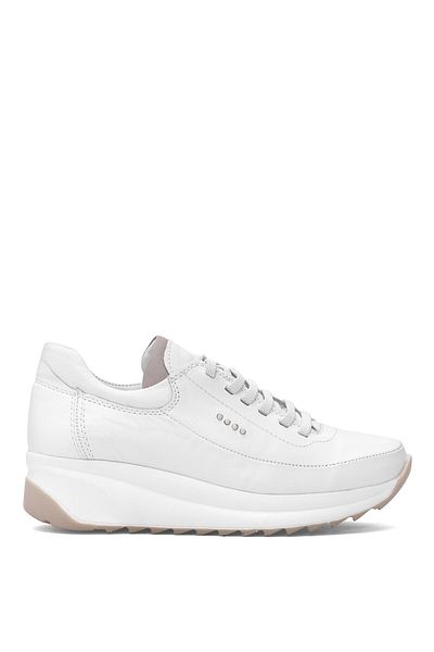 Mammamia D25YA-3475 Pantofi casual damă din piele naturală alb
