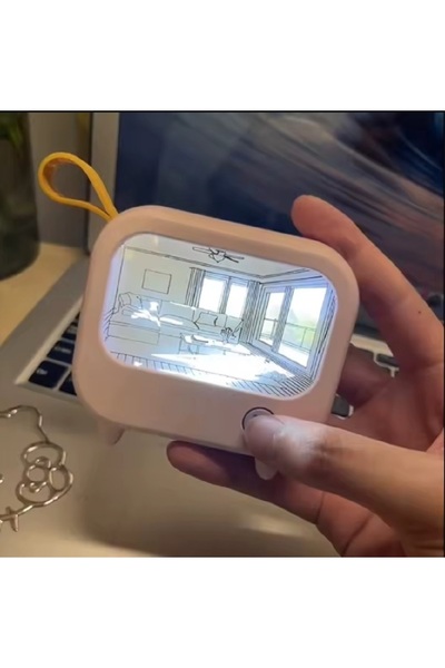 hediyeconcepti TV Boyama Gece Lambası Led Sevimli Çocuk Eğitim Masası Lambası...