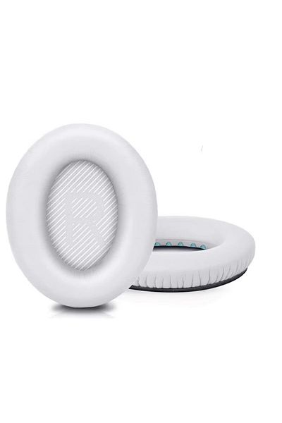 Choice WHITE Replacement Ear Pads for BOSE QC35 QC45 for QuietComfort 35 45 & 35 II Headphones Memory Foam