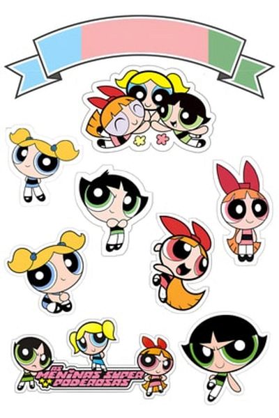 Sticksy Powerpuff Girlssticker Phone Laptop Notebook Tablet Notebook Flask Sticker Sticker St186