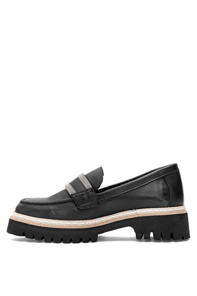 Mammamia D25YA-3705 Kadın Hakiki Deri Casual Ayakkabı Siyah