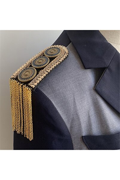 Choice قطعة واحدة من مجوهرات الكتف المصنوعة يدويًا من الذهب C مع شرابات وأحجا...