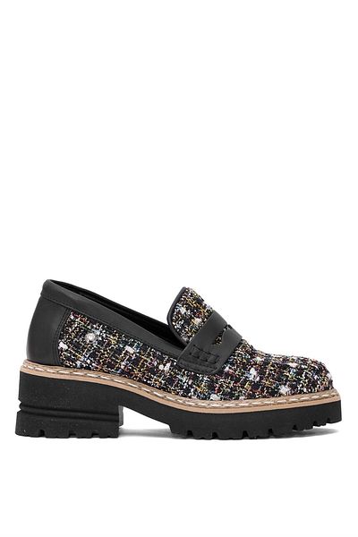 Mammamia Pantofi de damă negri Casuo din piele naturală - D25YA-3655