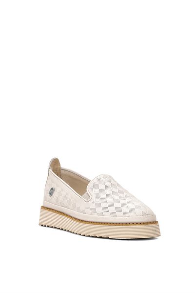 Mammamia D25YA-690 Pantofi ocazional damă din piele naturală Bone