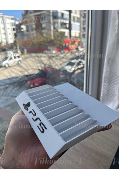 Filkorium3D Playstation 5 Uyumlu Oyun Tutucu Stand - Oyun Standı PS5 Yazılı -...