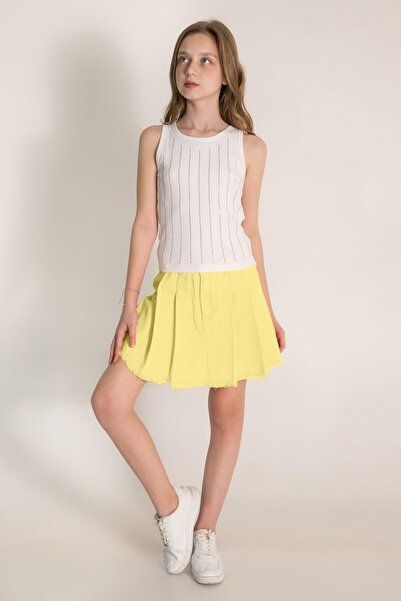 DMB KİDS Dmb Kız Şort Etek - Sarı