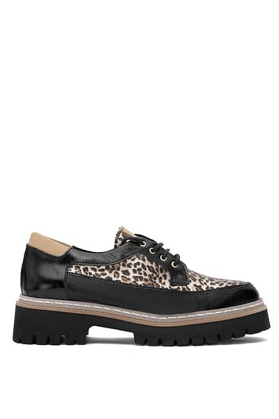 Mammamia Pantofi casual de damă din piele naturală de culoare aurie D25YA-3795