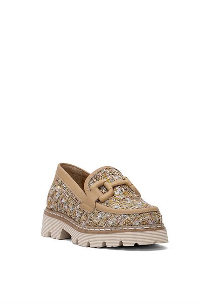 Mammamia D25YA-3770 Pantofi de damă din piele naturală de culoare nisip