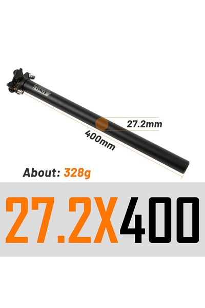 Choice 27.2X400MM Black UNO MTB Road Bicycle seatpost Aluminum Bike Seat Post Seat Tube 27.2/30.9/31.6mm*35