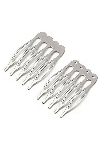 Choice 5teethRH 10pcs Metal Hair Comb for Jewelry Making Hair DIY