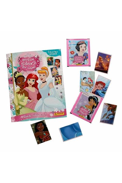 Panini Disney Princess Stik Stack Name - Stik Set: 1 Album + 10 Packs (50 Stik)