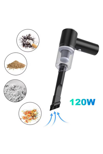 Genel Markalar Nanopro Mini Emiş Gücü Araç Içi Süpürge Vakumlu Kablosuz Prati...