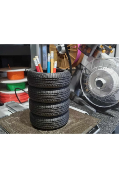 Matris Suport pentru stilou în formă de anvelopă pentru mașină Obiect decorativ 3d PLA PLASTIC 11 CM