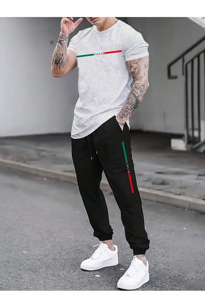 PAVRO Ανδρική φόρμα Oversize - Italy Printed