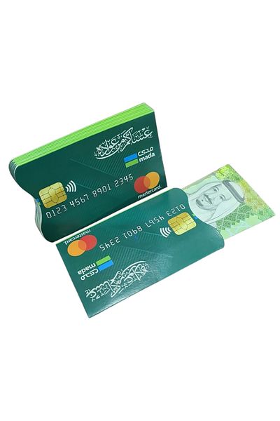 Generic كروت توزيعات عيدية على شكل بطاقة بنك 12 حبة