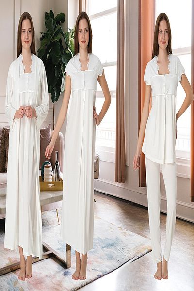 Puerpera Effortt Lace Maternity Pajama Set 5086 Nightgown and Dressing Gown