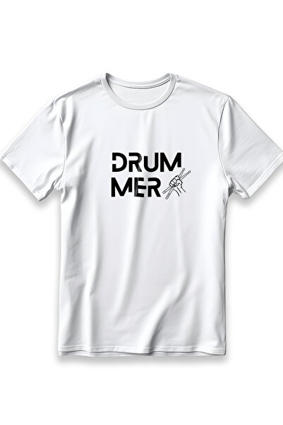 EZG Business Μπλουζάκι Drummer Baterist Model με στάμπα Oversize Unisex από 1...
