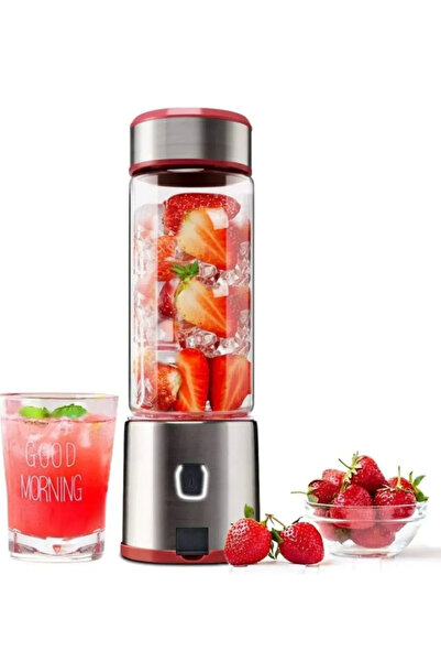 RAYTENG 450 Ml Taşınabilir Metal Kişişel Blender Shake'n Smoothies Blender Keskin Bıçaklı