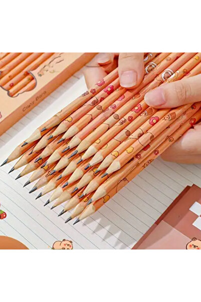 La Petite Boheme Capybara Temalı Silgili Kurşun Kalem (5 ADET)