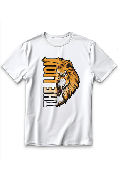 EZG Business The Lion Aslan Model Printed Oversize Unisex 100% βαμβακερό μπλο...