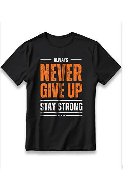 EZG Business Tricou Stay Strong Model, imprimat, supradimensionat, unisex, 10...