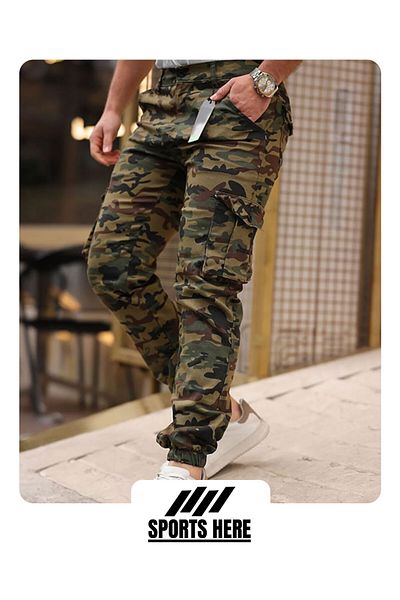 Son Bazar Regular Fit Cargo Pocket Military/Commando Camouflage Patterned Trousers