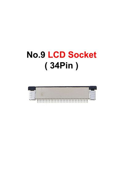 JCD No.9 Lcd Socket 5pcs Motherboard Micro Power Volume Switch D-pad Button Speaker Card Slot Socket