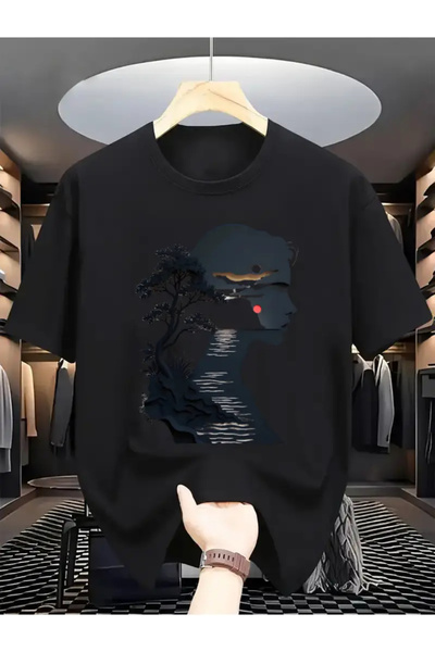 npLStore Plus Size Unisex Design Printed Oversize T-Shirt