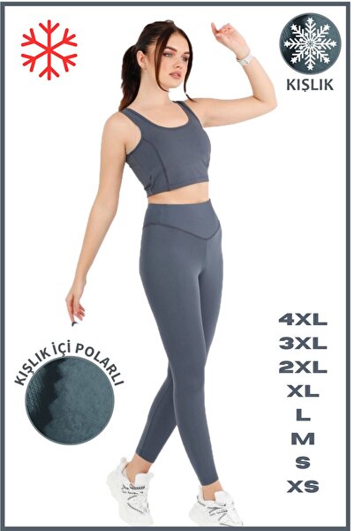 missmaral Women's Winter Fleece High Waist Recovery Fleece Leggings - Curve High Waist 1024