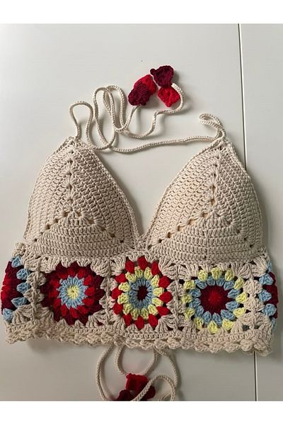 Melonndesign Καλοκαιρινό σχέδιο βελονάκια, Γυναικείο crop