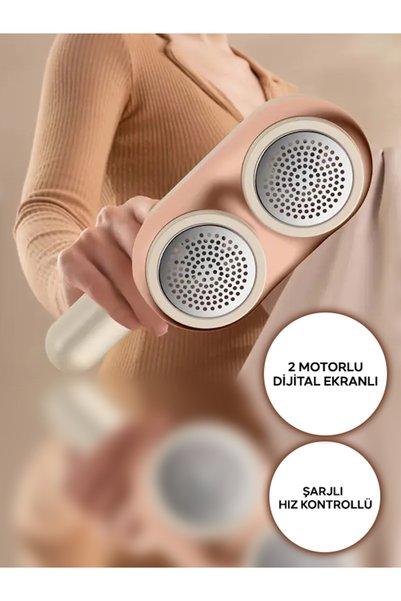 Nikadu Şarjlı Elbise, Giysi Tiftik Ve Kazak Tüy Toplama Makinesi 2 Motorlu