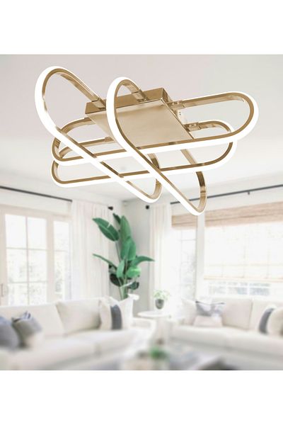 TT AYDINLATMA Tt338 Fsr White Light Led Lighting Kasef Model French Yellow Coating