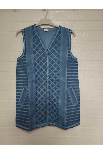 anne moda ankara Authentic 100% Cotton Quilted 2-Pocket Vest