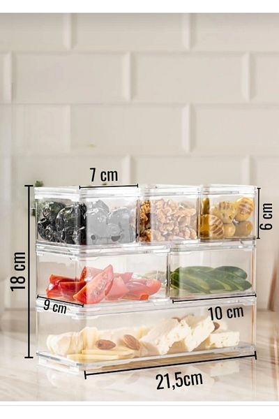VİZYON Acrylic Seasoning Set - Storage Container & Breakfast