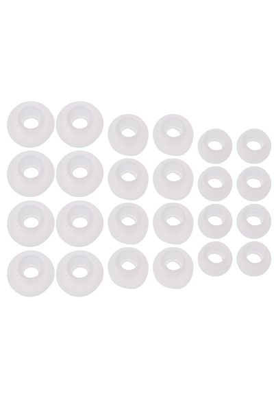 Choice Transparent 12 Pairs(S/M/L) Soft Clear Silicone Replacement Eartips Earbuds Cushions Ear Pads Covers