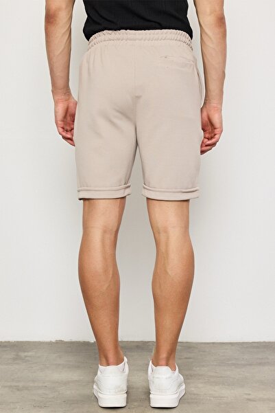 MADZEYMODA Ανδρικό σορτς νέας σεζόν Diagonal Jacquard πλεκτό ύφασμα βιζόν LS-93056