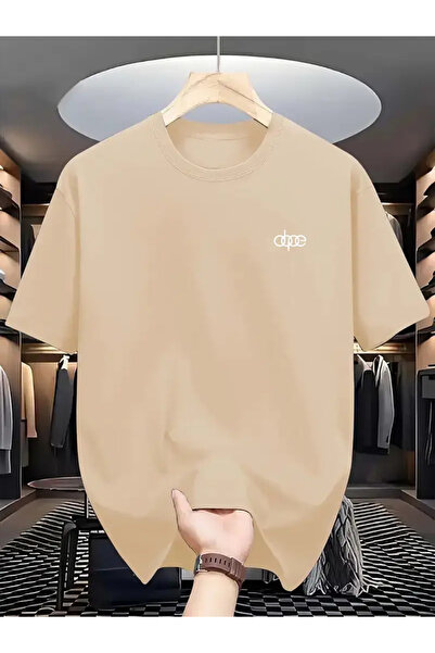 npLStore تي شيرت كبير الحجم مطبوع عليه نص للجنسين