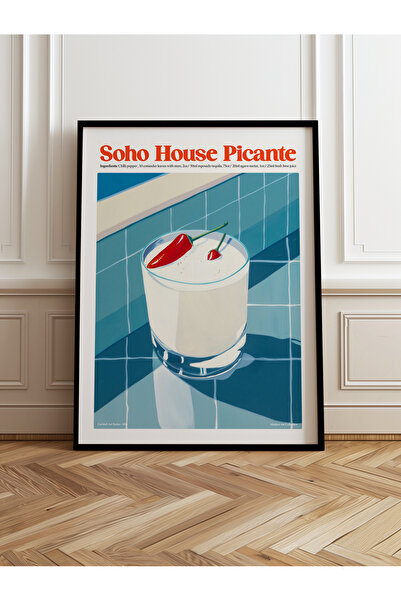 HOMEPACK Siyah Ahşap Çerçeveli Tablo Çerçeveli Poster Sanatsal Modern Duvar Dekoru (BUNDLE03-SİYAH-40X60)