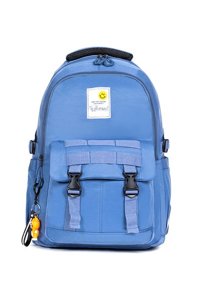 Necati Çanta Rucsac de călătorie albastru de 15,6 inchi cu compartiment pentru laptop