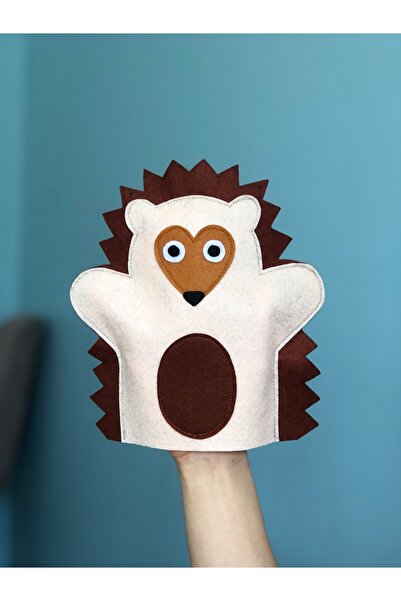 B&M KİRPİ FİGÜRLÜ EL KUKLASI - EL YAPIMI EĞİTİCİ OYUNCAK