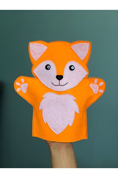 B&M TİLKİ FİGÜRLÜ EL KUKLASI - EL YAPIMI EĞİTİCİ OYUNCAK